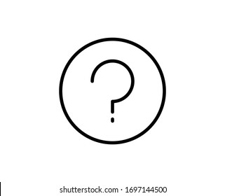 Question premium line icon. Simple high quality pictogram. Modern outline style icons. Stroke vector illustration on a white background. 