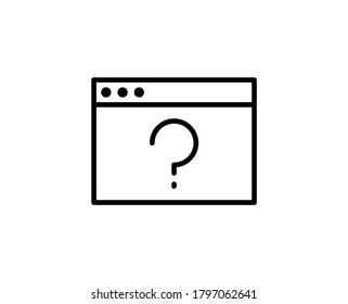 Question premium line icon. Simple high quality pictogram. Modern outline style icons. Stroke vector illustration on a white background. 