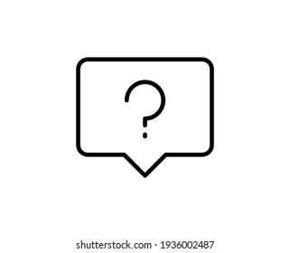 Question premium line icon. Simple high quality pictogram. Modern outline style icons. Stroke vector illustration on a white background. 