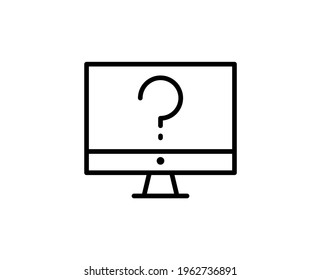Question premium line icon. Simple high quality pictogram. Modern outline style icons. Stroke vector illustration on a white background. 