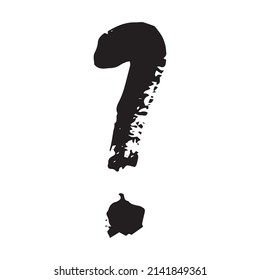 Question punctuation mark ask for design