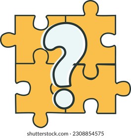 Question puzzle vector illustration abstract