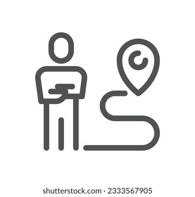 Question related icon outline and linear vector.