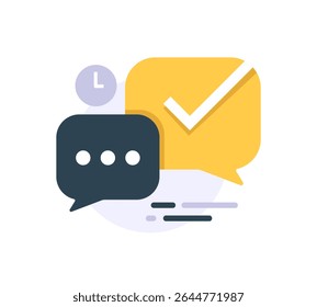 question, request or message has been successfully sent, please wait we will reply soon concept