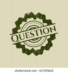 Question rubber seal