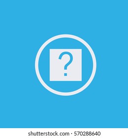 Question sign icon