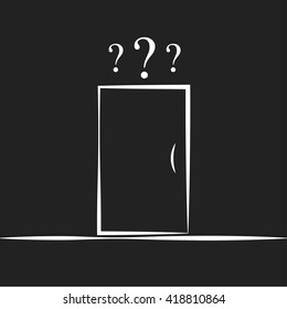 Question sign icon. Help choice icon. Suddenness icon.Uncertainty icon.