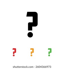 question sign icon vector template