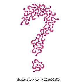 Question sign from the same signs
