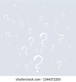 Question signs colorful vector illustration, problem and priority challenge concept. Flat design  background for web and print.  Ask for help, asking questions, FAQ sign. Question mark stamp.