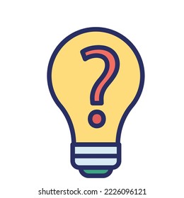 Question solution Vector Icon which can easily modify or edit

