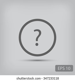 question sticker icon