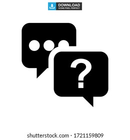 question support icon or logo isolated sign symbol vector illustration - high quality black style vector icons
