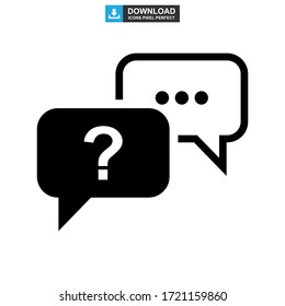 question support icon or logo isolated sign symbol vector illustration - high quality black style vector icons
