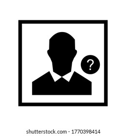 Question Support icon or logo isolated sign symbol vector illustration - high quality black style vector icons
