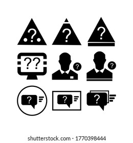 Question Support icon or logo isolated sign symbol vector illustration - Collection of high quality black style vector icons
