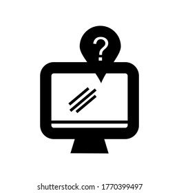 Question Support icon or logo isolated sign symbol vector illustration - high quality black style vector icons
