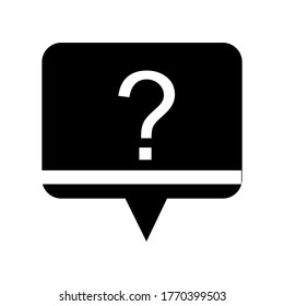 Question Support icon or logo isolated sign symbol vector illustration - high quality black style vector icons
