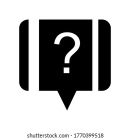 Question Support icon or logo isolated sign symbol vector illustration - high quality black style vector icons

