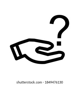 Question Support icon or logo isolated sign symbol vector illustration - high quality black style vector icons
