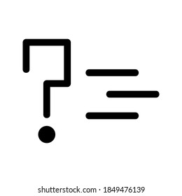 Symbol für die Unterstützung von Fragen oder Logo einzeln auf Zeichen, Vektorgrafik - hochwertige Vektorsymbole mit schwarzem Stil
