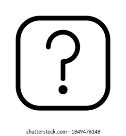 Question Support icon or logo isolated sign symbol vector illustration - high quality black style vector icons
