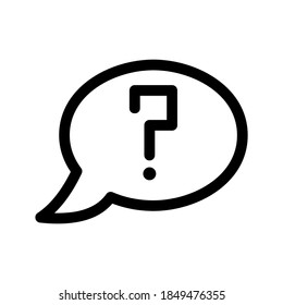 Question Support icon or logo isolated sign symbol vector illustration - high quality black style vector icons
