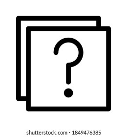 Question Support icon or logo isolated sign symbol vector illustration - high quality black style vector icons
