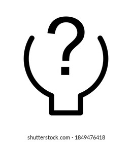 Question Support icon or logo isolated sign symbol vector illustration - high quality black style vector icons
