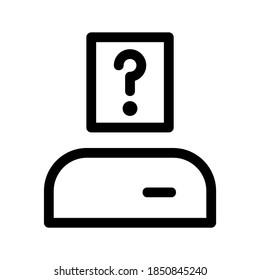 Question Support icon or logo isolated sign symbol vector illustration - high quality black style vector icons
