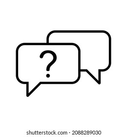 question support icon or logo isolated sign symbol vector illustration - high quality black style vector icons