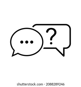 question support icon or logo isolated sign symbol vector illustration - high quality black style vector icons