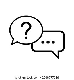 question support icon or logo isolated sign symbol vector illustration - high quality black style vector icons