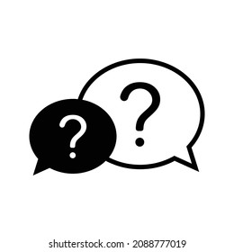 question support icon or logo isolated sign symbol vector illustration - high quality black style vector icons