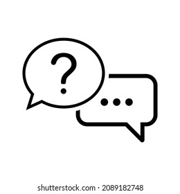 icono de compatibilidad de preguntas o logotipo símbolo de signo aislado ilustración vectorial de alta calidad iconos vectoriales de estilo negro