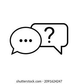 question support icon or logo isolated sign symbol vector illustration - high quality black style vector icons