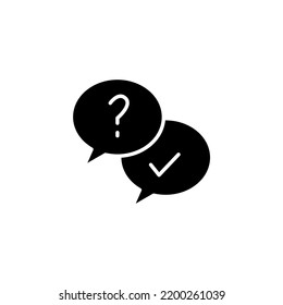 icono de línea de asistencia de preguntas. Ilustración de elemento simple. diseño de símbolos de esquema de concepto de compatibilidad de preguntas.