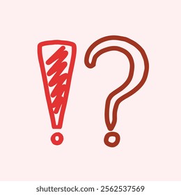 question symbol and exclamation mark