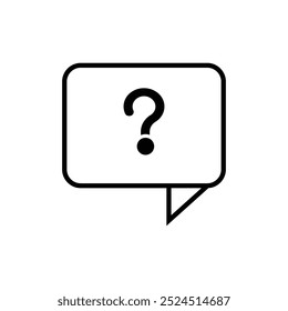 Question symbol icon logo design template isolated illustration