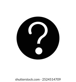 Question symbol icon logo design template isolated illustration