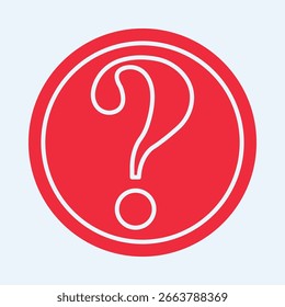 Frage Symbol trendige Kunstwerk nützliche Vektorgrafik rote Design hübsch bunt Hintergrund.eps