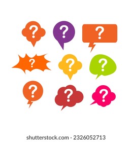 Question talk design template illustration