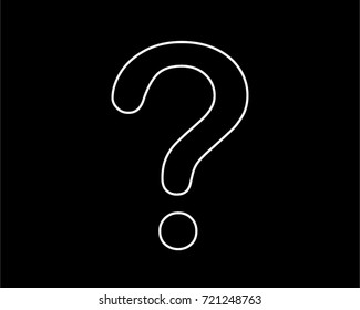 question  thin line icon