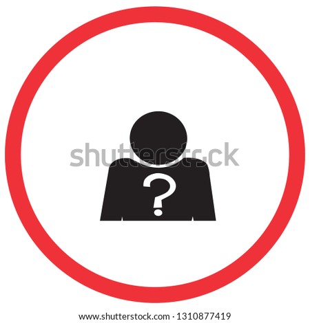 question time Sign, warning symbol, vector illustration.