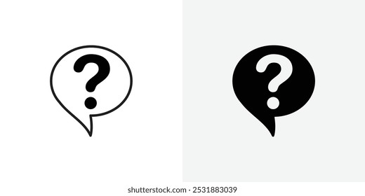 Conjunto de iconos de vector de pregunta. Ilustrador de Vector de stock. EPS 10