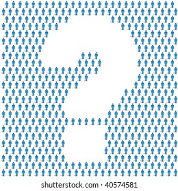 Question vector element. Business concept.