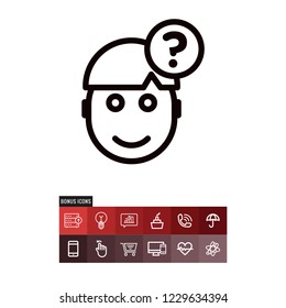 Question vector icon