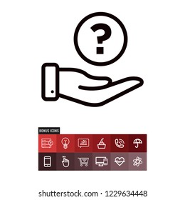Question vector icon