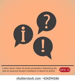 Question vector icon
