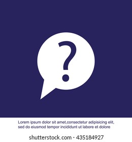 Question vector icon
